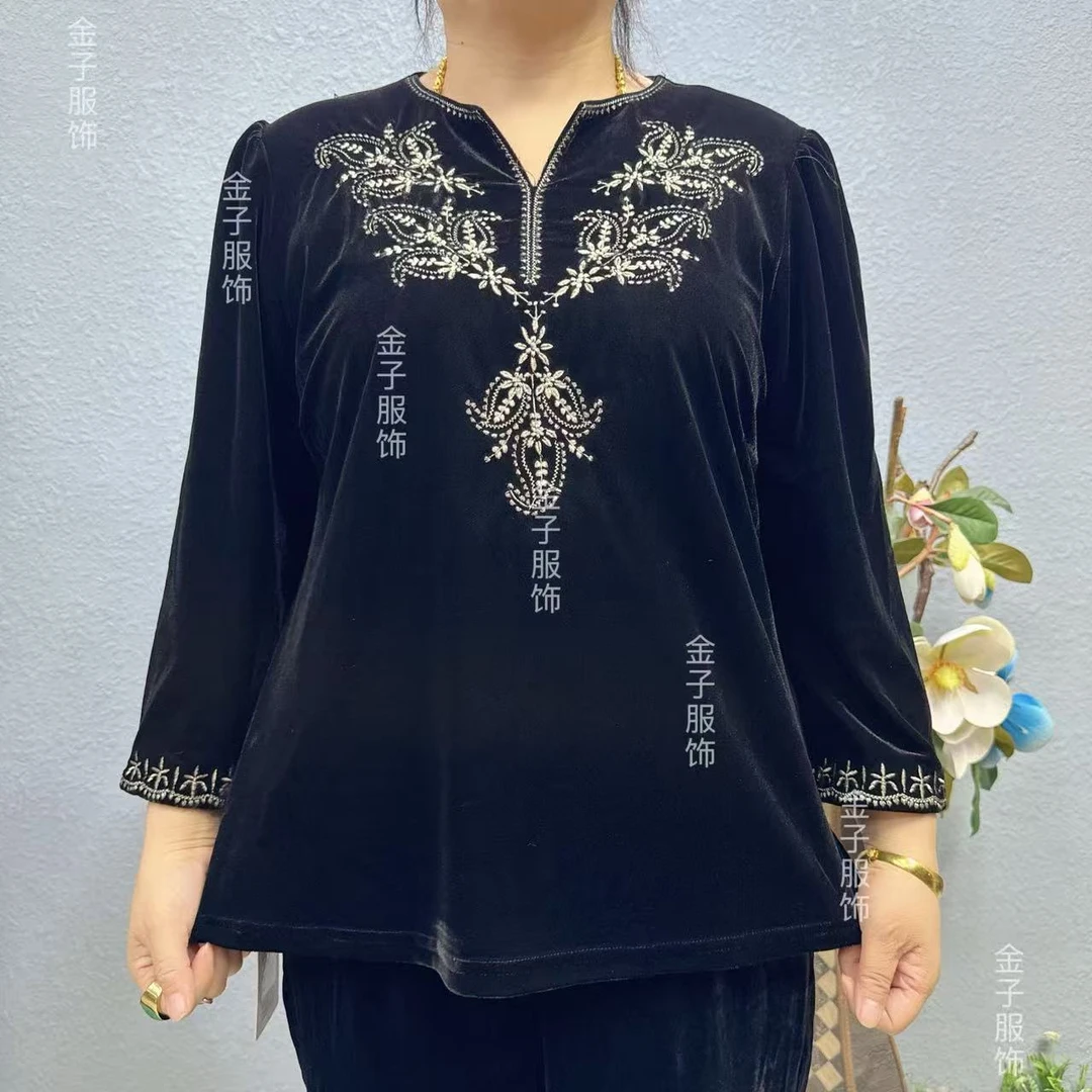 P0-2556上衣气质时尚休闲百搭中国风妈妈装