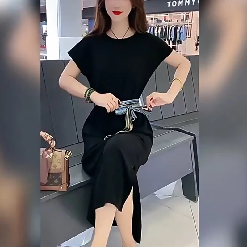 感轻熟收腰显瘦连衣裙夏季新款高端时尚炸街漂亮裙子