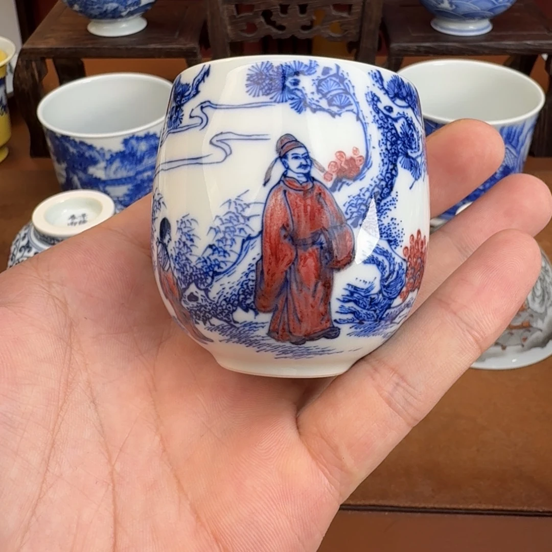 摆件景德镇瓷器手工手绘