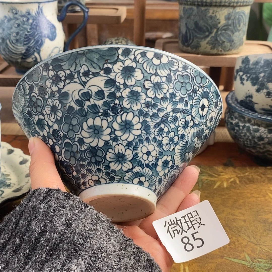 陶手工手绘青花高温陶瓷