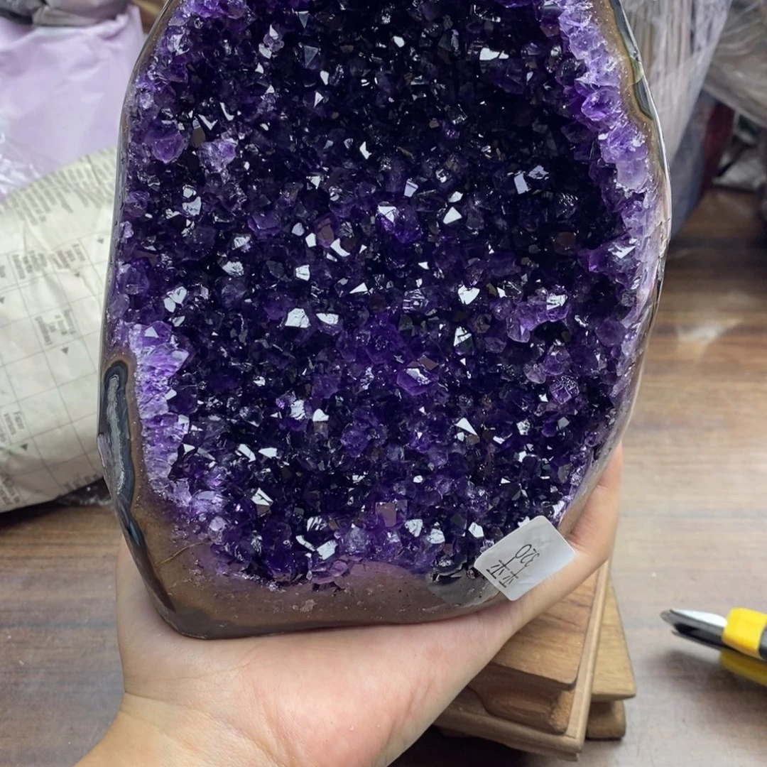 紫晶珠宝半成品未镶嵌