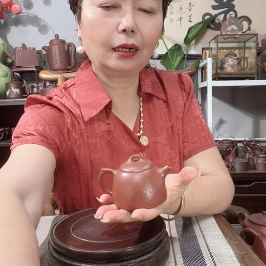 不***忍茶壶朱泥原矿紫砂壶