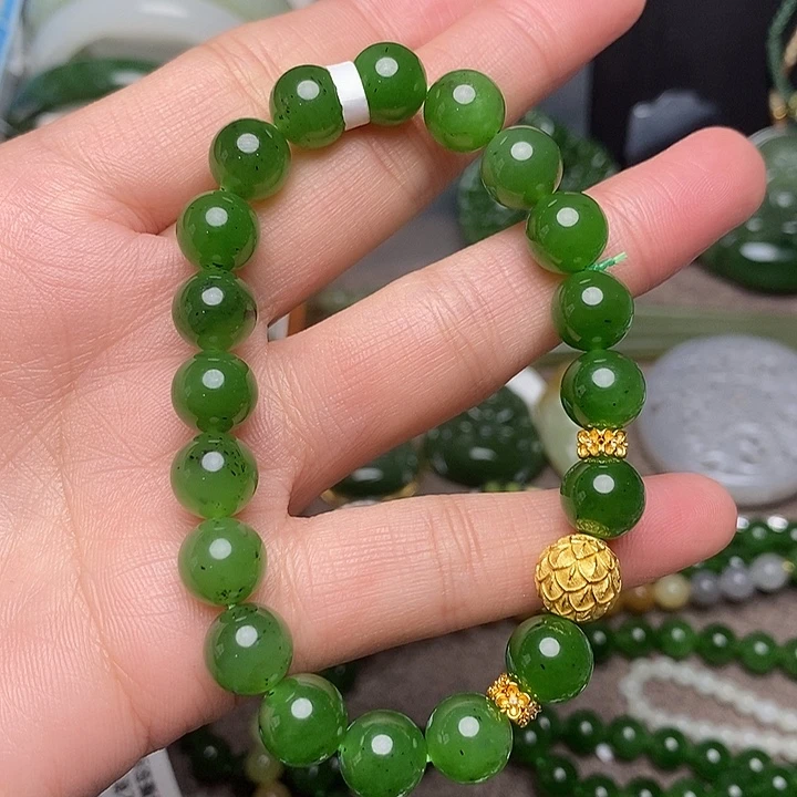 和田玉未镶嵌手链