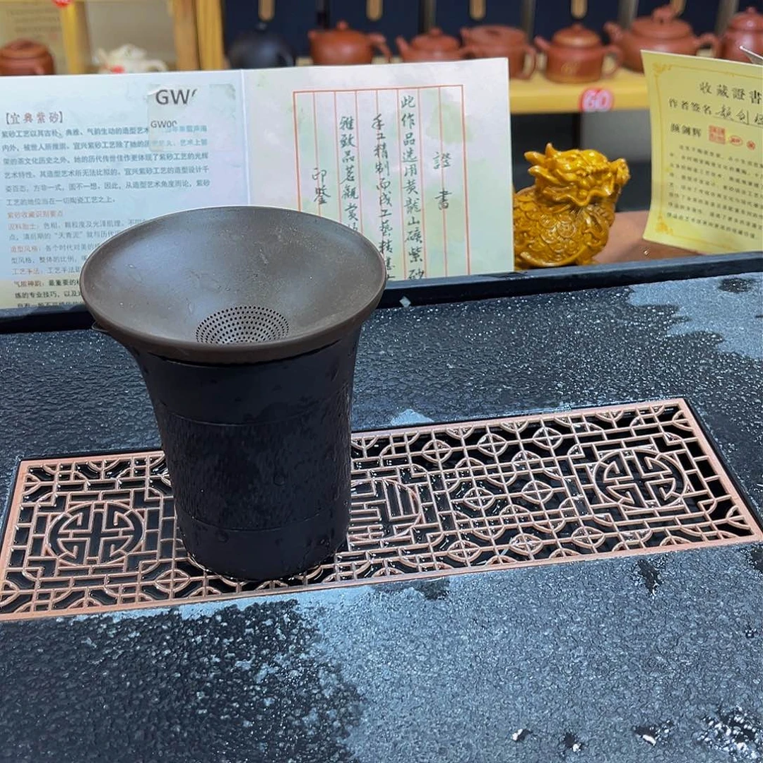 紫砂茶案紫砂壶带茶漏