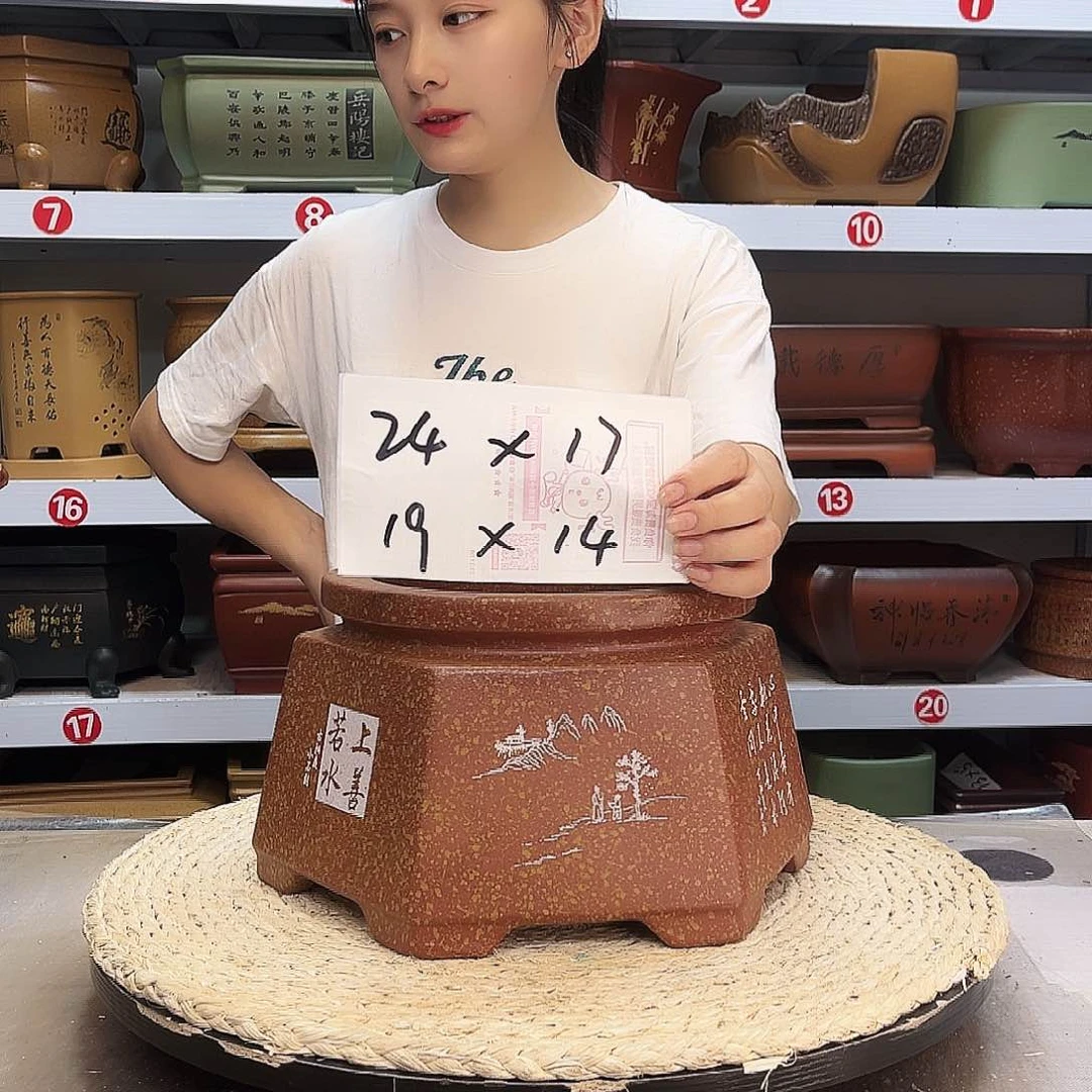 紫砂花盆紫砂花盆