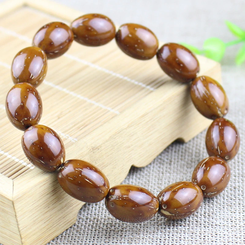 紫金鼠菩提手串橄榄珠菩提子念珠绕指柔男女盘玩佛珠文玩老料手串