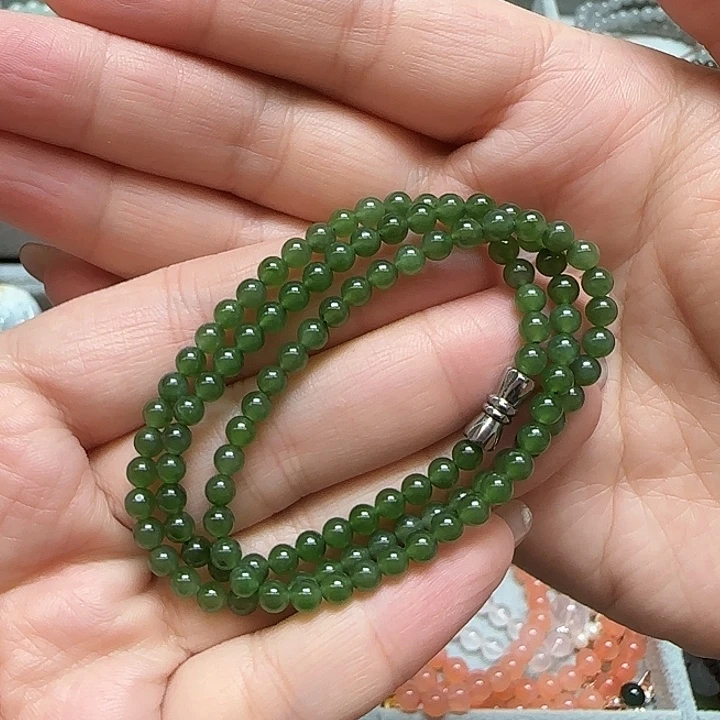 和田玉（碧玉）未镶嵌项链