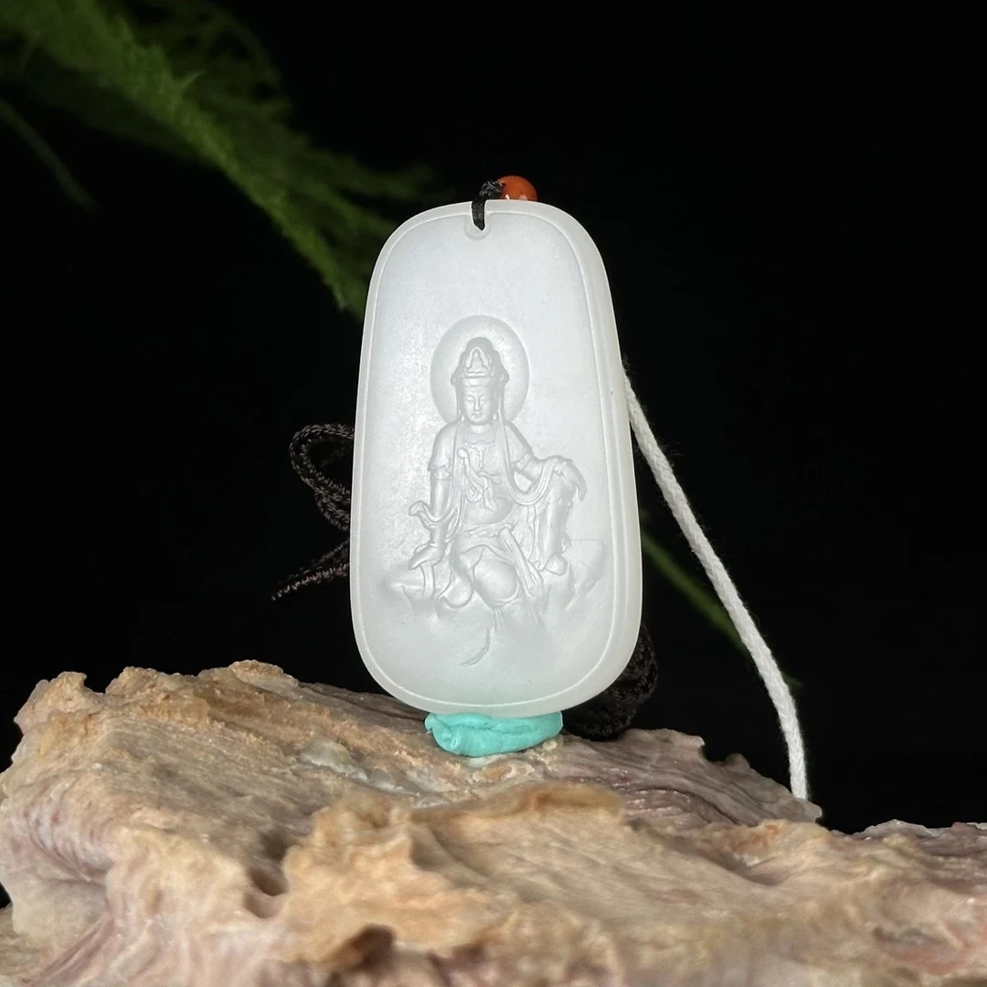 20世纪和田玉观音吊坠 WZ0116030*【上海兰馨】