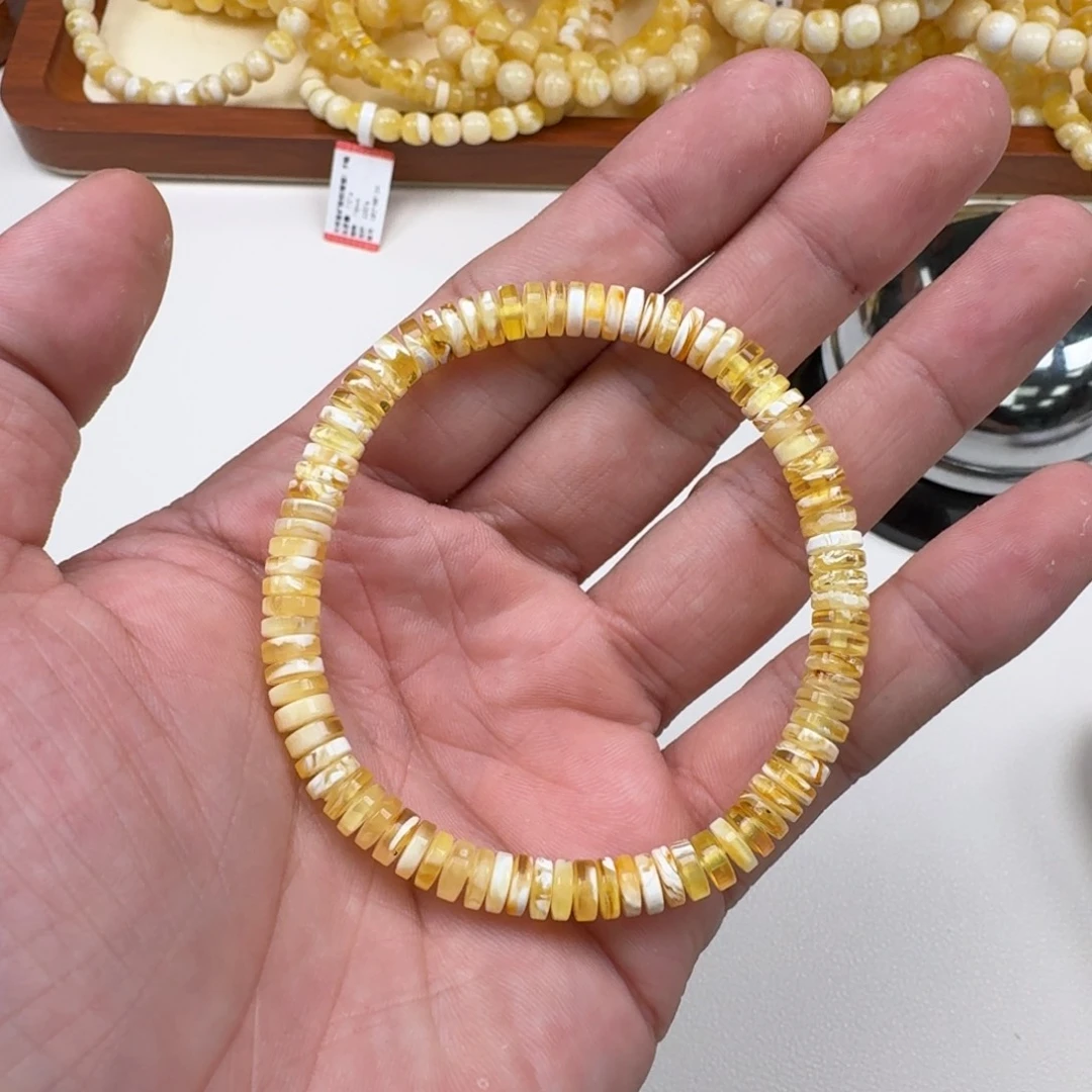 手链琥珀未镶嵌6.5mm