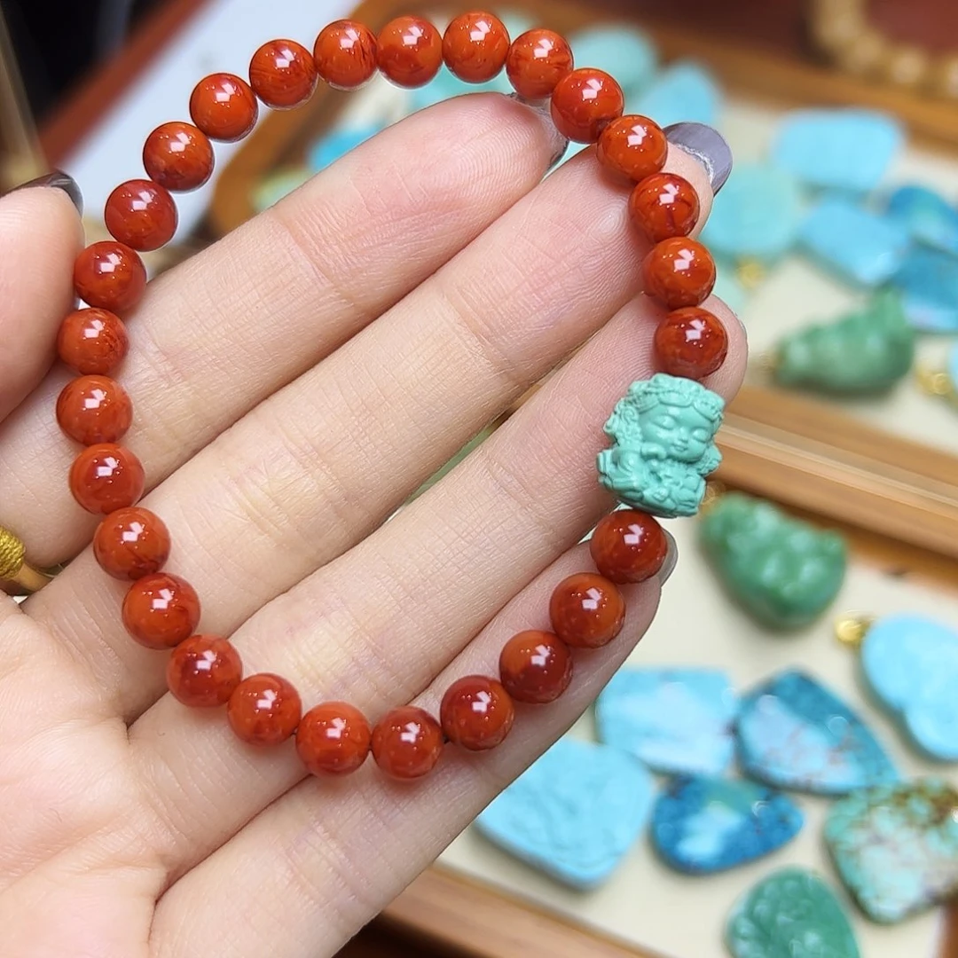 小***麻南红玛瑙未镶嵌手链南红