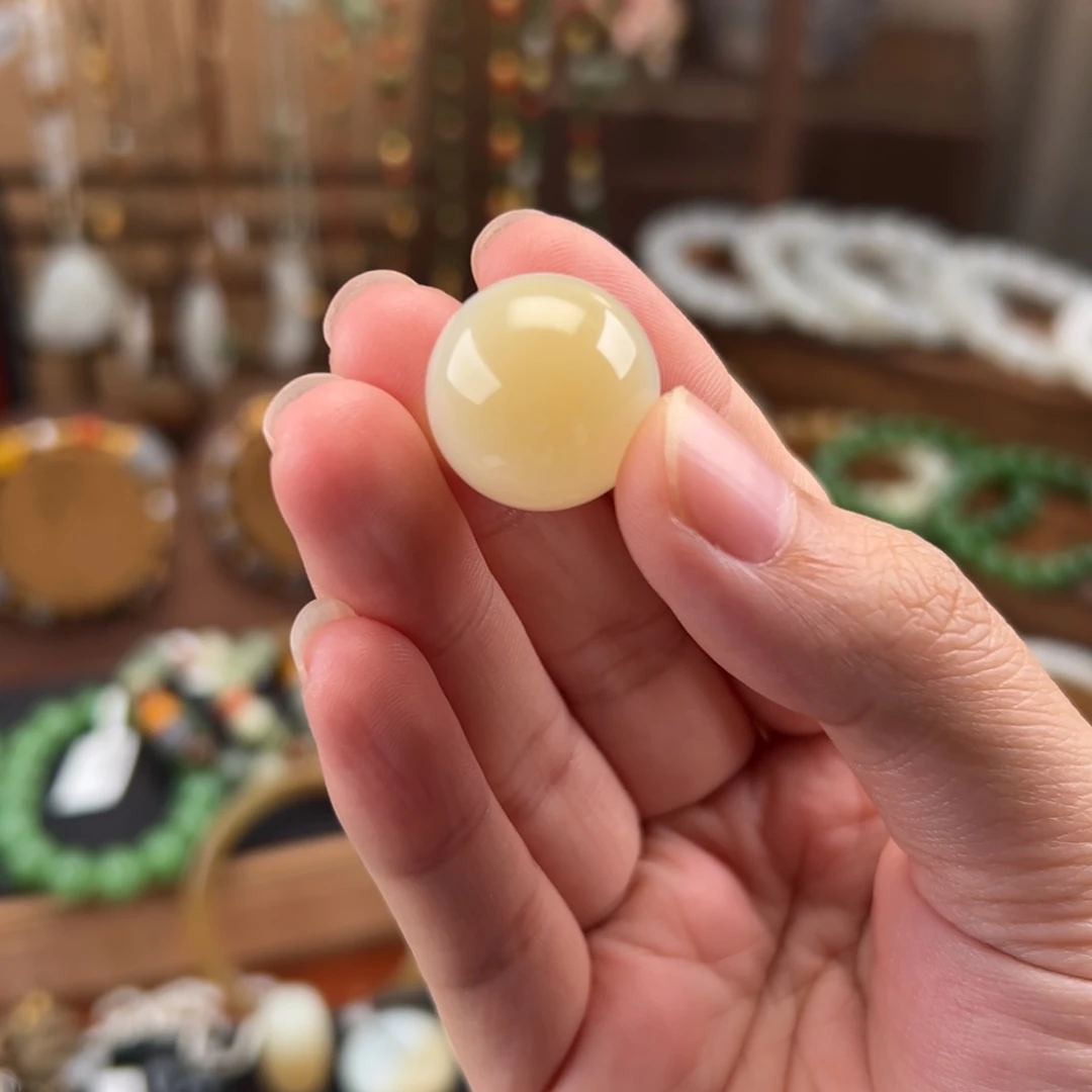 吊坠(不含链)未镶嵌和田玉大卡位圆珠