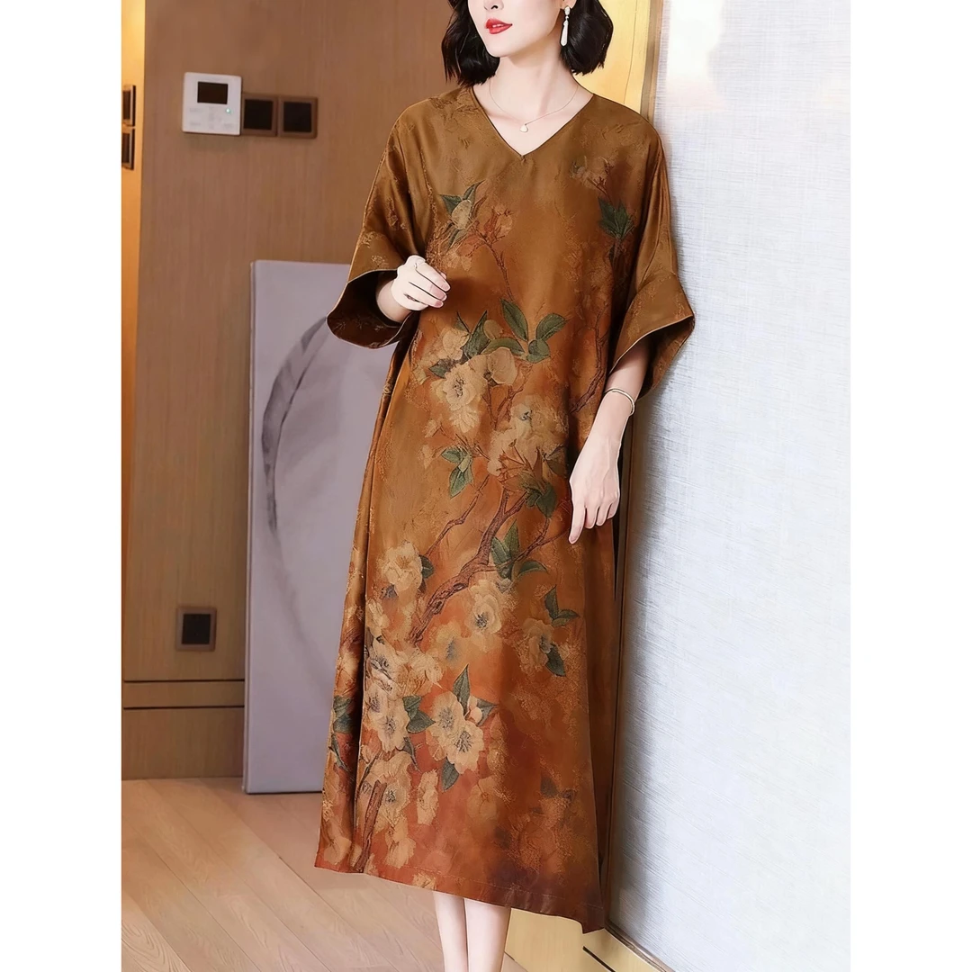 g 梨花高端精致连衣裙女新款高级感夏季高档气质新夏装妈妈裙子