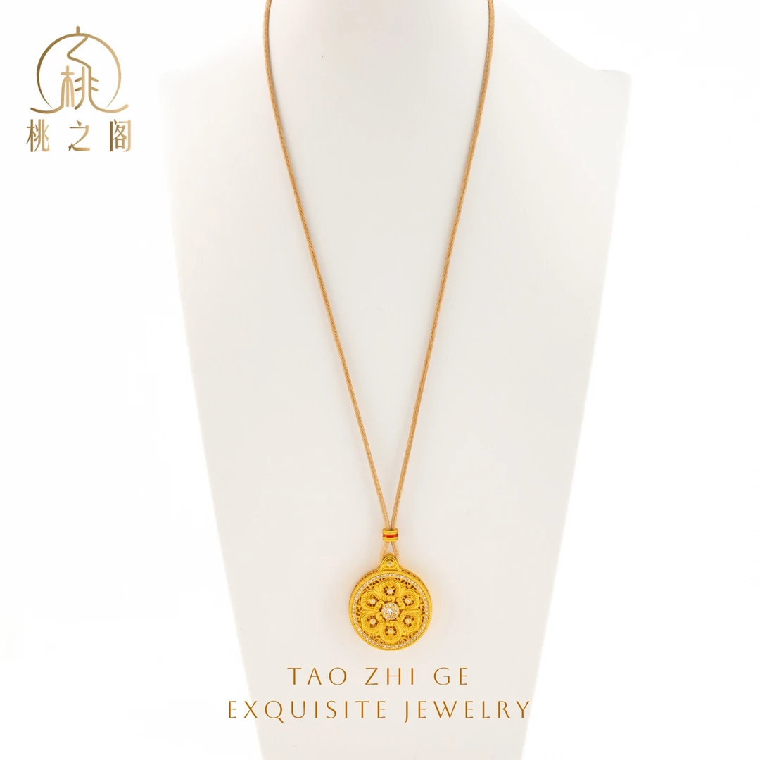 铜合金吊坠 吉祥如意八宝罗盘吊坠AG1157