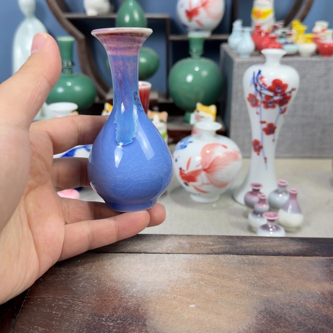 陶瓷手工小花器摆件