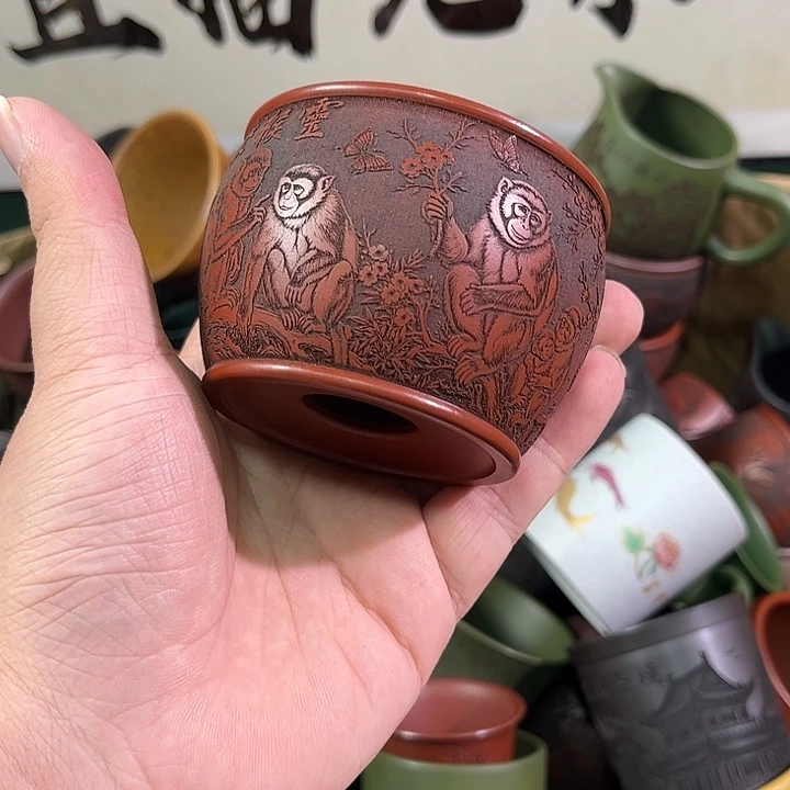 茶杯紫砂全手工紫砂主人杯