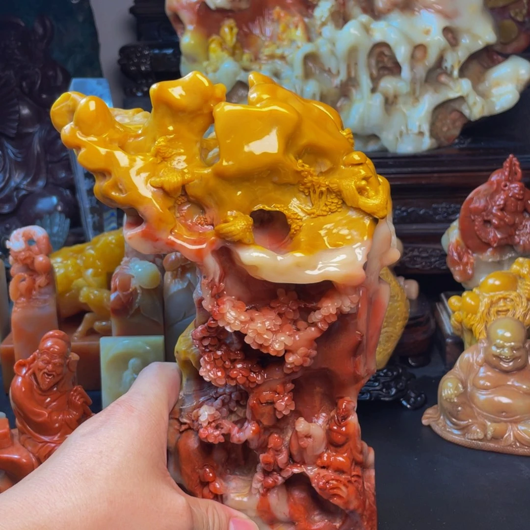 有机玻璃精品芙蓉石摆件