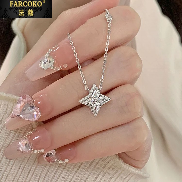 FARCOKO/法蔻四芒星项链女轻奢小众吊坠送女友老婆生日情人节礼物