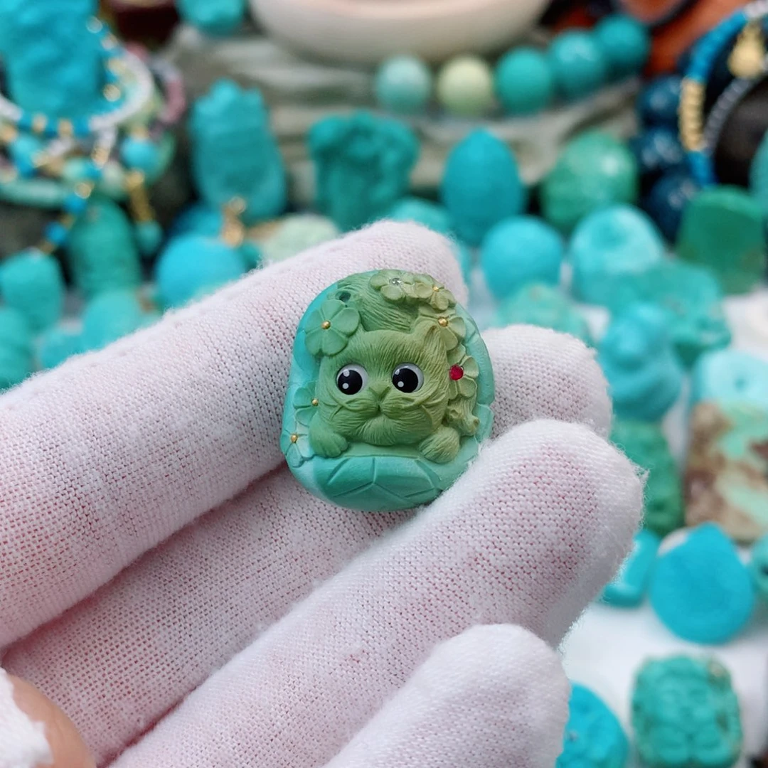 绿松石未镶嵌珠宝半成品
