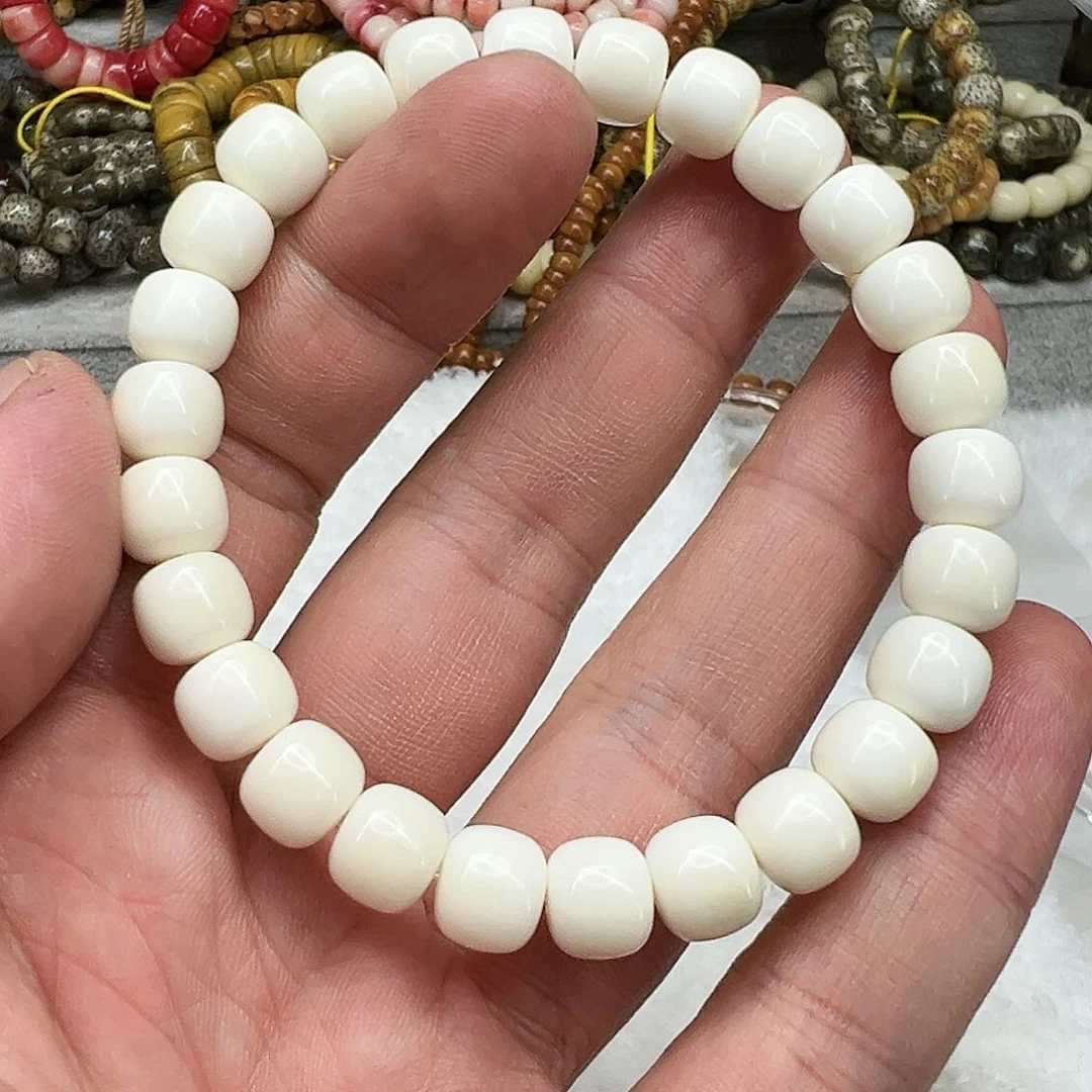 白玉菩提手串119白菩提单圈0.9桶