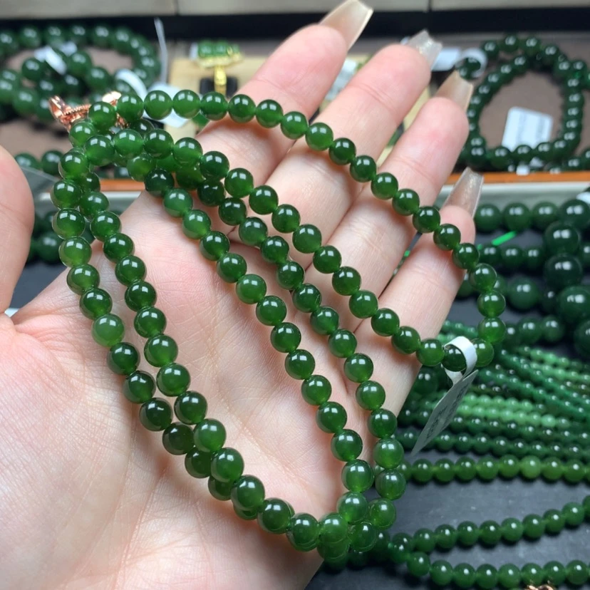 【闪购商品】和田玉（碧玉）颈饰未镶嵌苏*