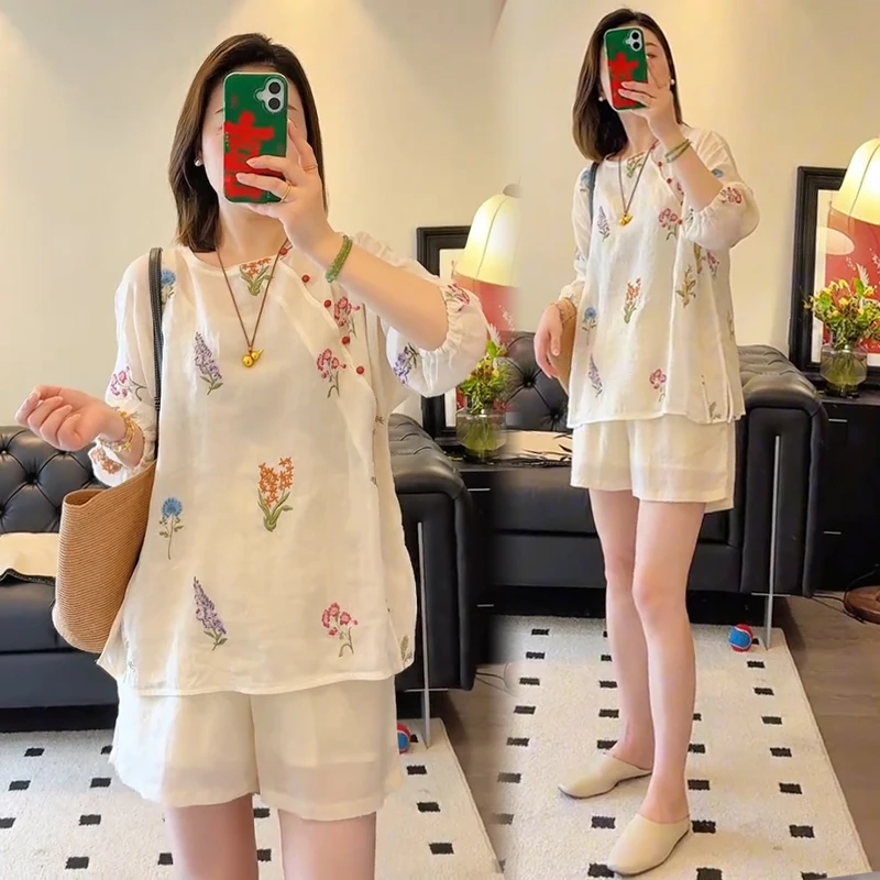 今年流行夏装高级气质穿搭新中式国风禅意时尚贵气套装女装