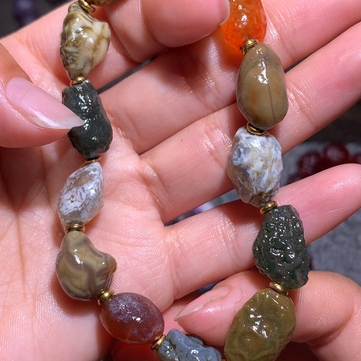 未镶嵌玛瑙/玉髓珠宝半成品