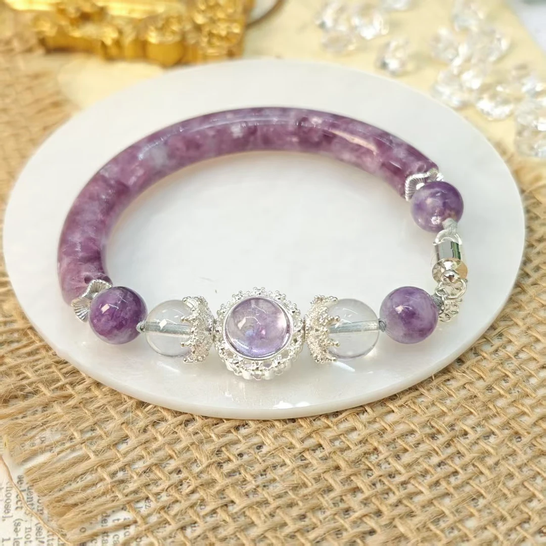 《祖》紫祖母晶手镯8+（多样性发其一） YX63