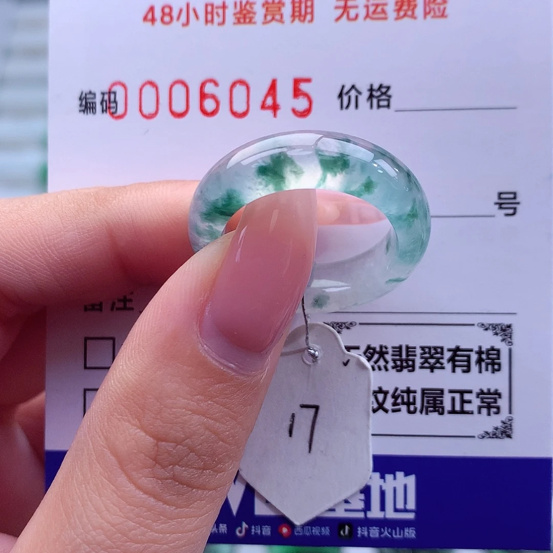 翡翠未镶嵌戒指天然