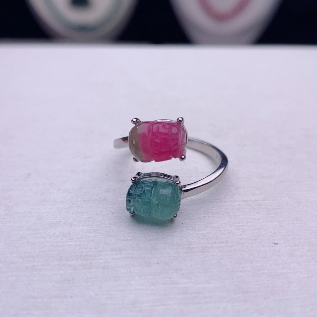 未镶嵌戒指碧玺碧玺A戒指