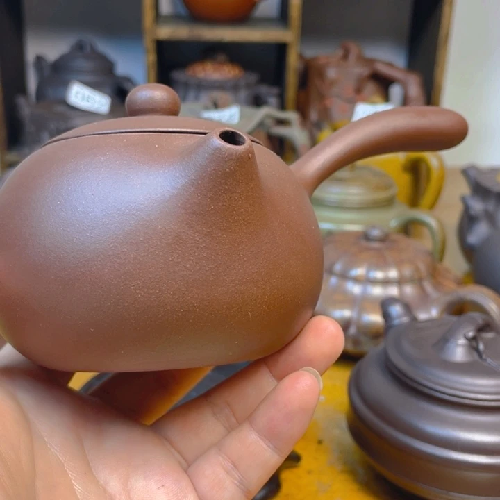 茶壶紫砂紫砂壶紫泥侧把西施260cc