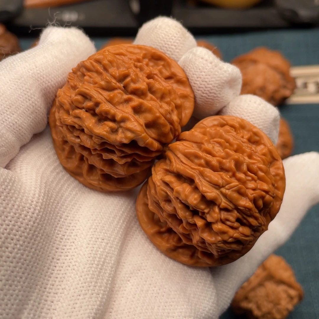 把件文玩核桃43红皮南瓜楼