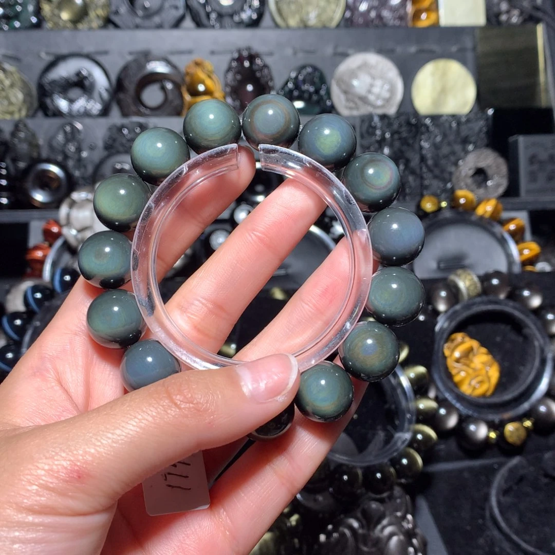 蒙***奇黑曜岩未镶嵌珠宝奇石