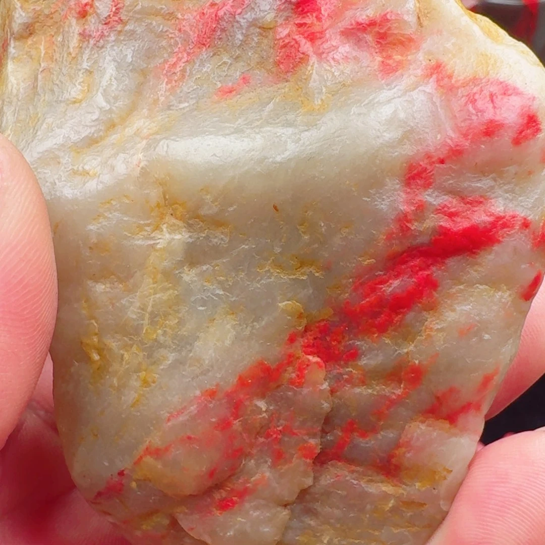 昌化鸡血石白玉冻田黄血