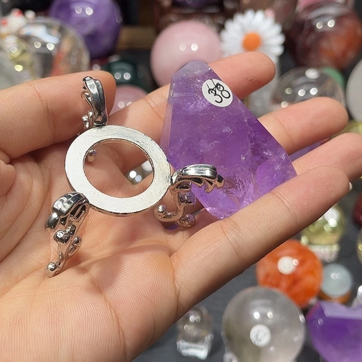 云****未镶嵌水晶珠宝半成品微瑕