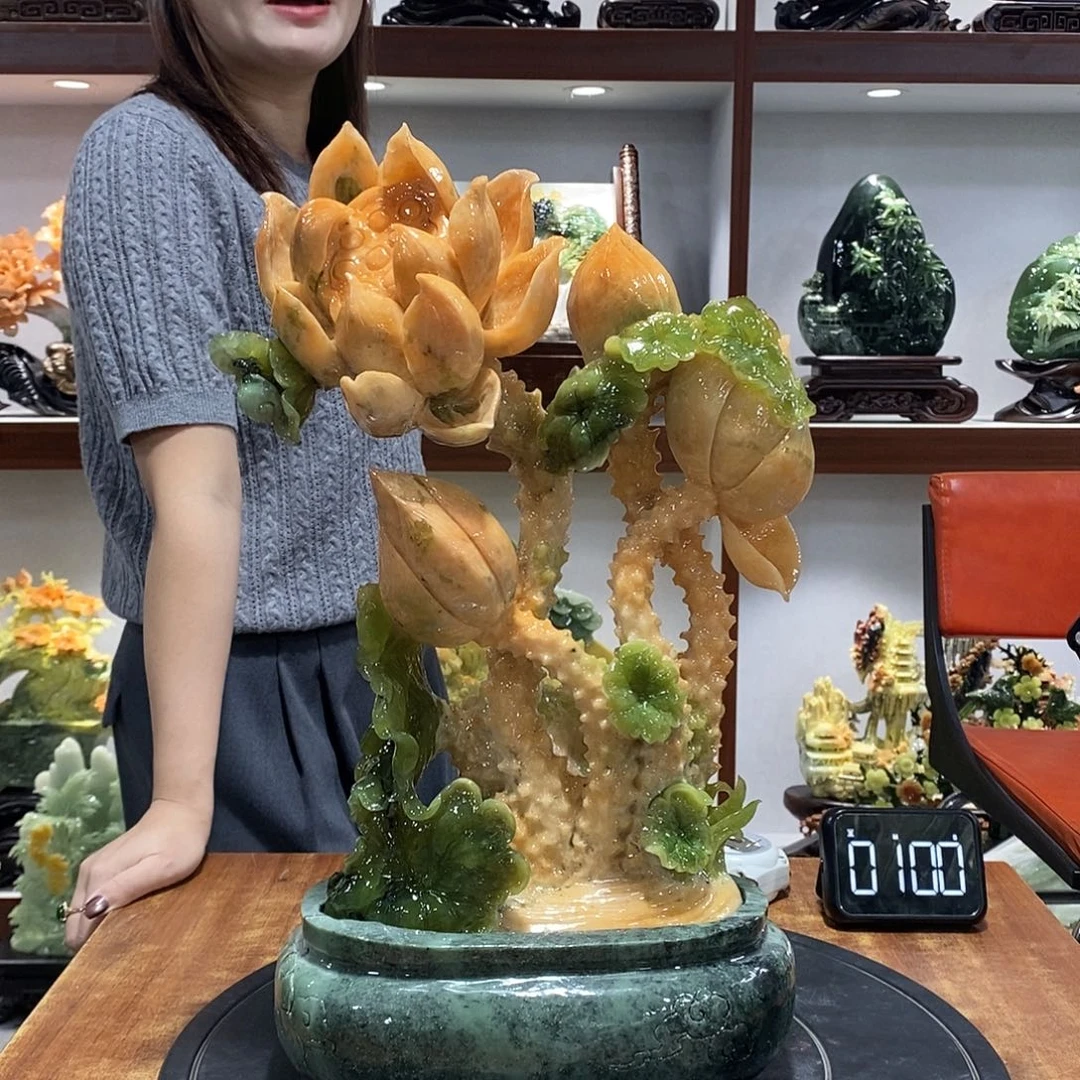 有***A玉山水摆件 玄关摆件