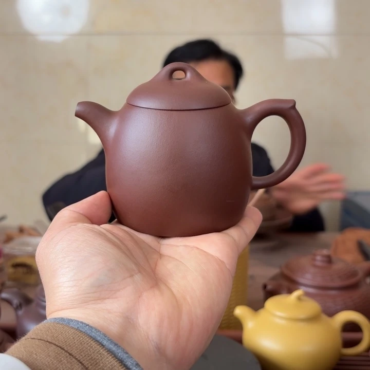 紫砂茶壶紫泥秦权