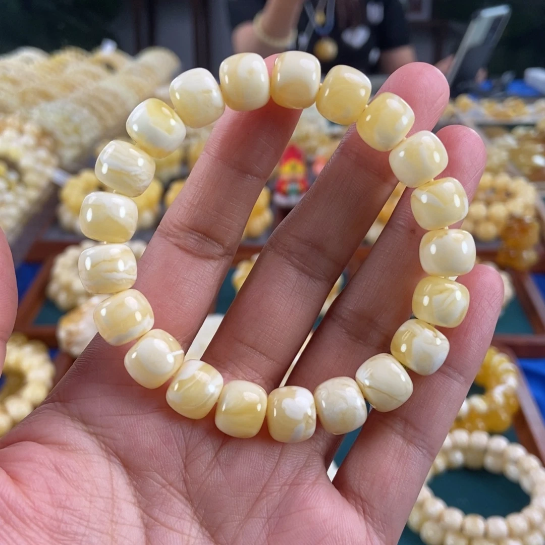 琥珀未镶嵌珠宝奇石11瓷白花蜡老型16.06