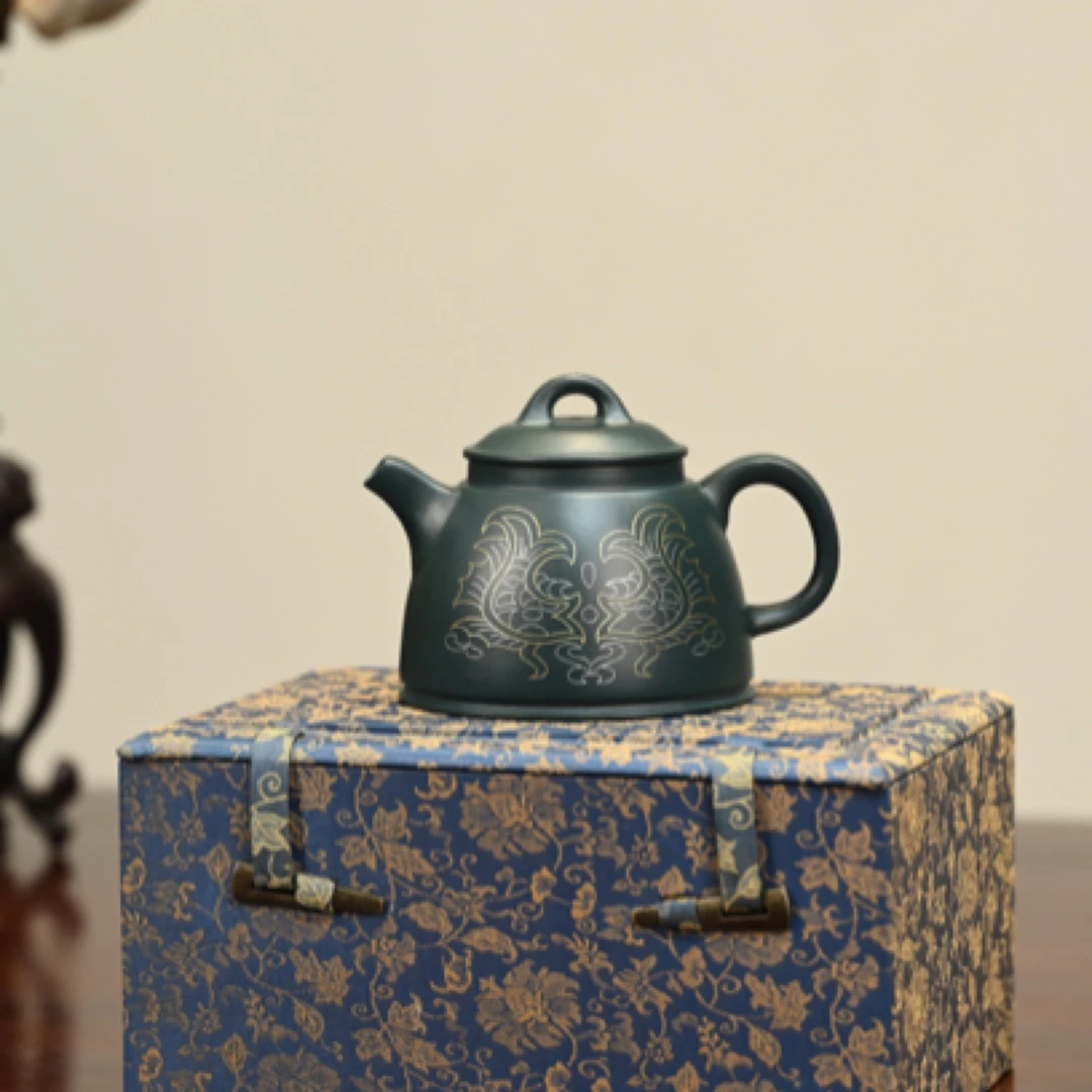 秦权·全手工·卡金丝       /容量250cc/家藏民国绿