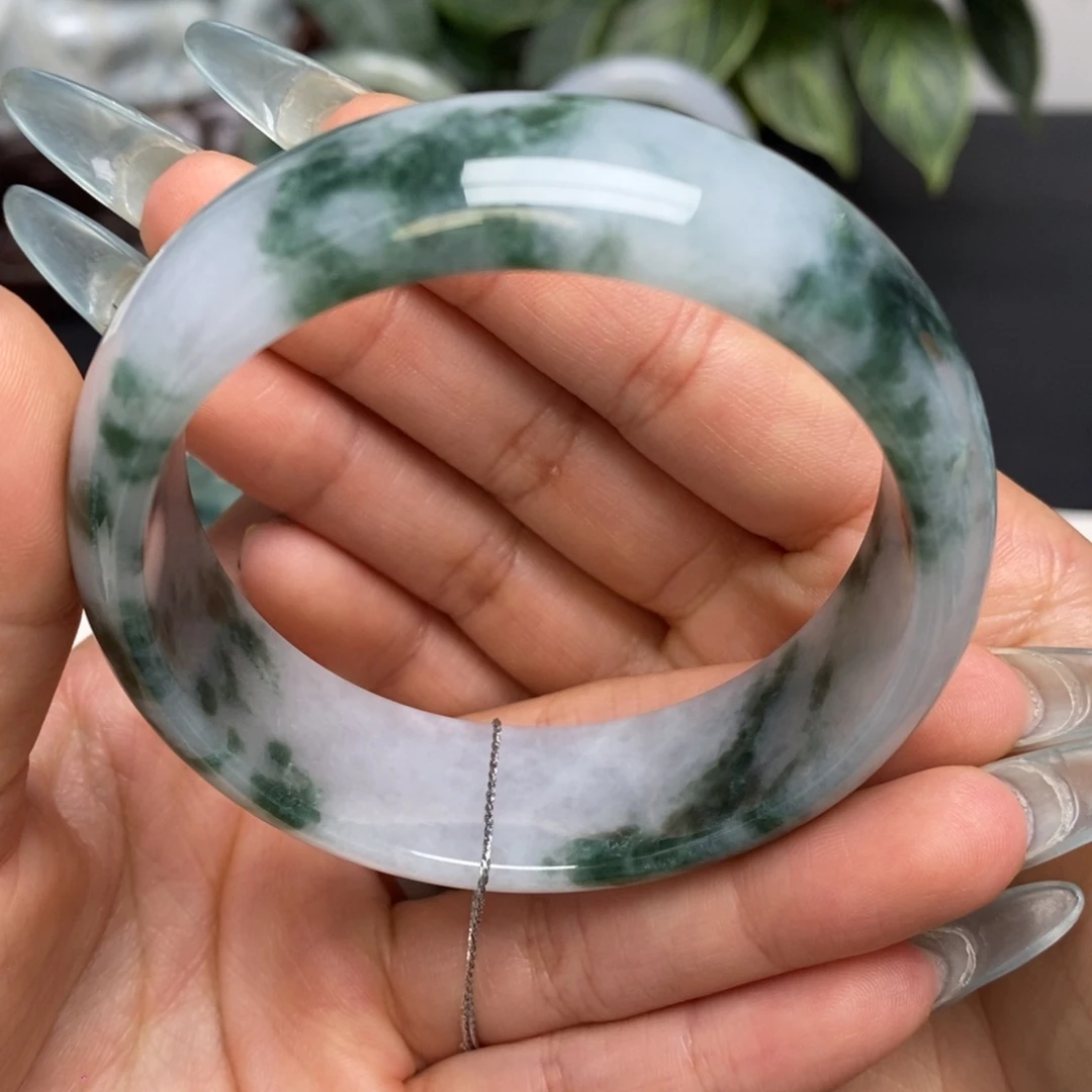 翡翠未镶嵌手镯天然