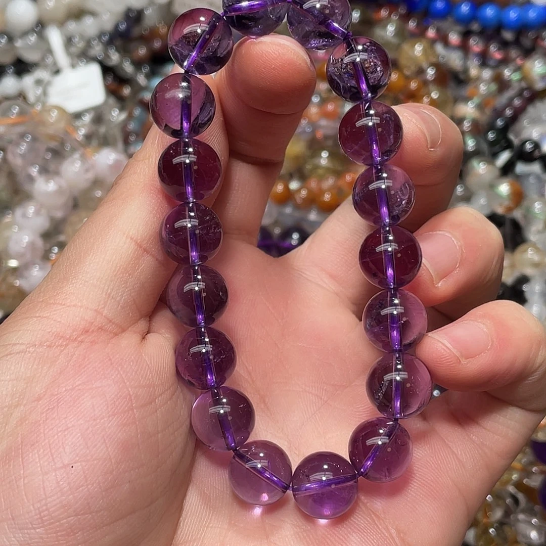 未镶嵌手链水晶巴西帝王紫紫水晶11