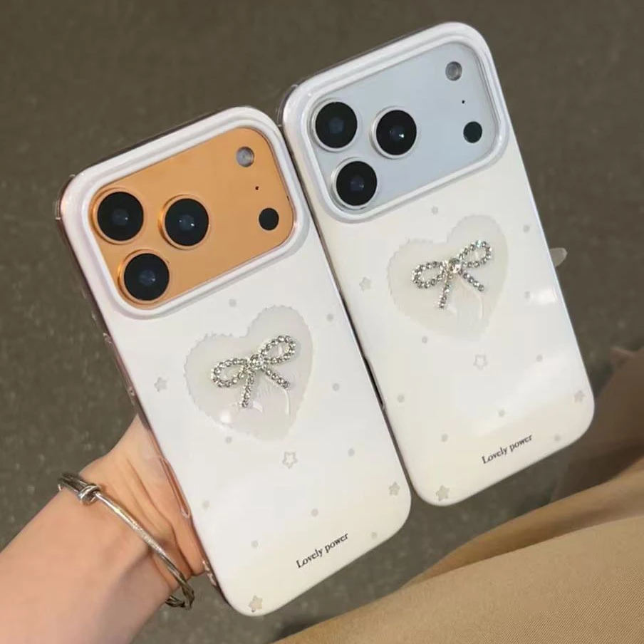 诚星泽星星蝴蝶结适用苹果17PRO手机壳华为OPPO小米17PROVIVO新款
