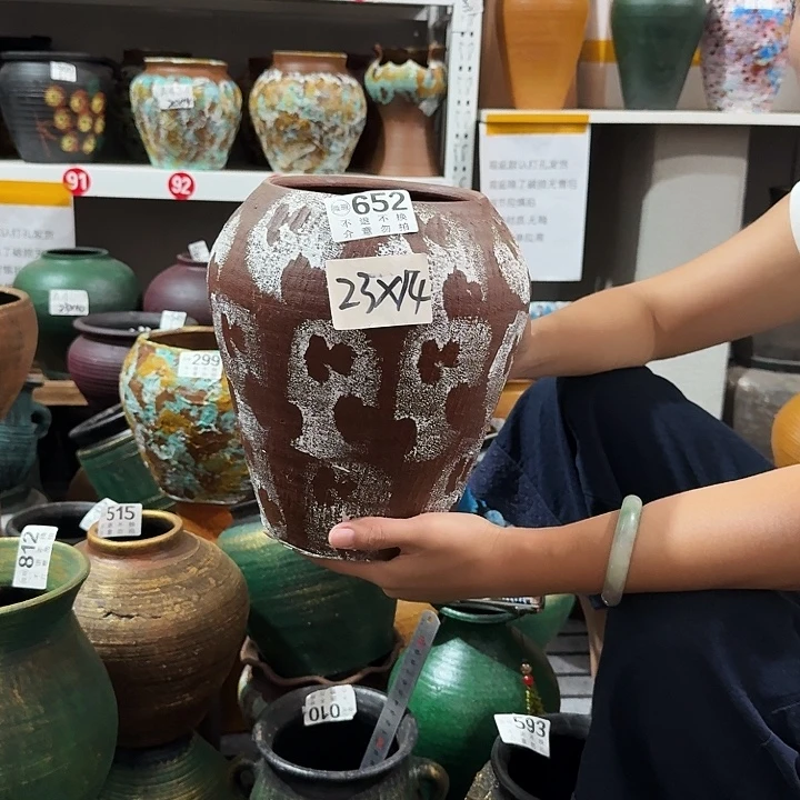 彩绘窝口652高23口径14