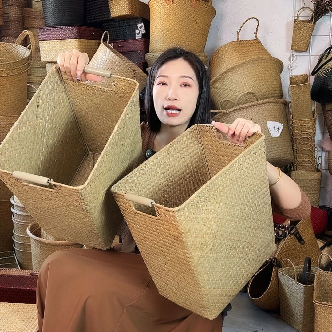 草编草编包/草编收纳盒微瑕疵