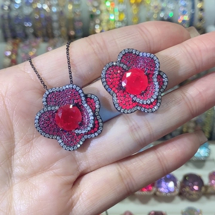 66锆石（处理）吊坠戒指