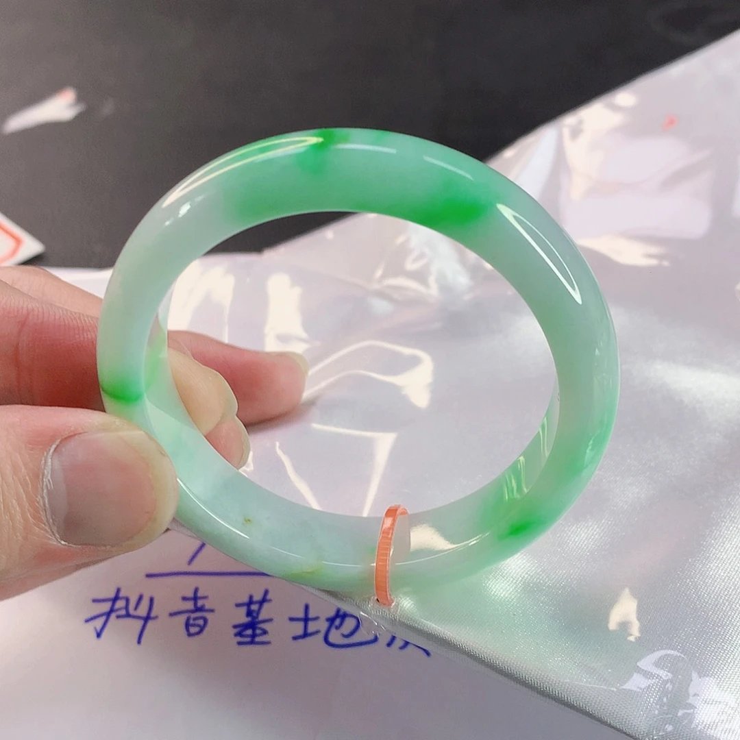 翡翠手镯未镶嵌020缅甸天然翡翠A货