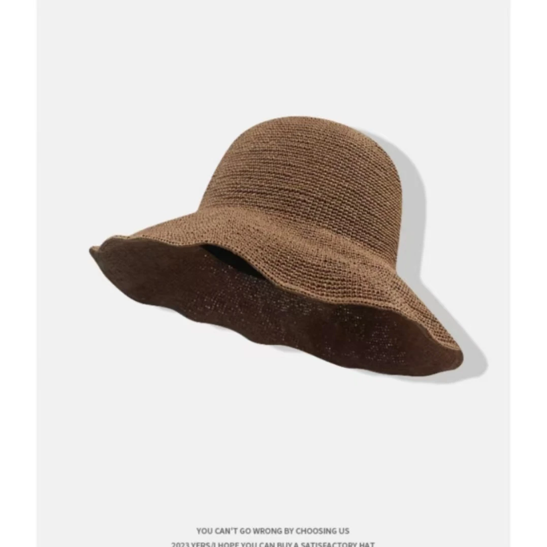 M04手工编织女士遮阳帽时尚百搭