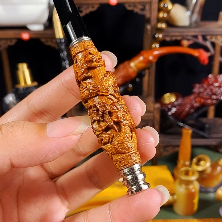 高端定制金丝楠烟嘴