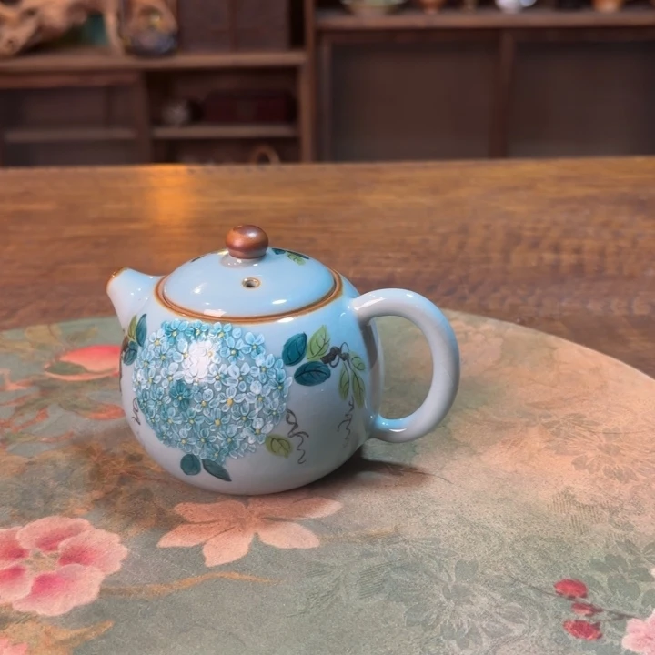 柴烧纯手工手绘陶瓷