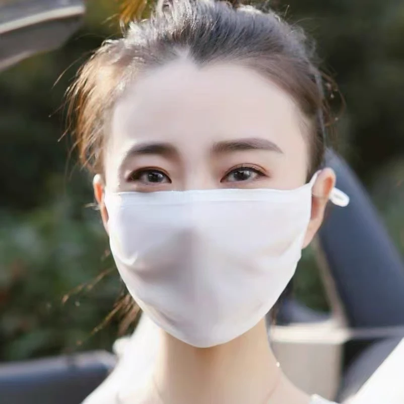 品羽 100%桑蚕丝口罩春夏福利款随机发
