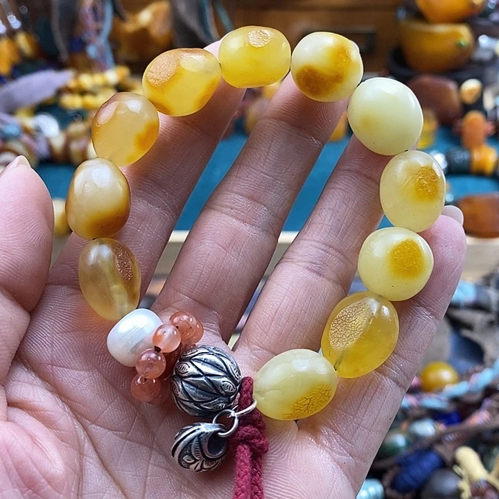 蜜蜡未镶嵌手串手串